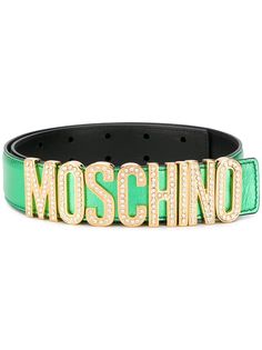Moschino ремень с металлическим логотипом