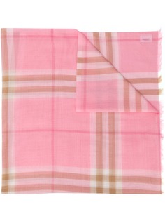 Burberry легкий шарф в клетку