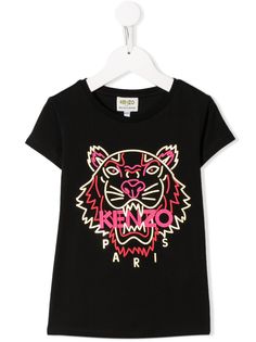 Kenzo Kids футболка с принтом Tiger