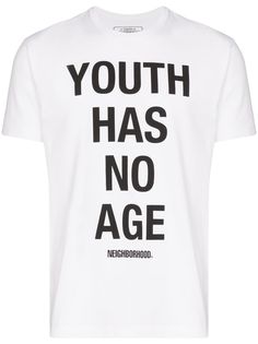 Neighborhood Slogan print T-shirt