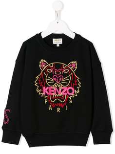 Kenzo Kids толстовка с вышивкой Tiger