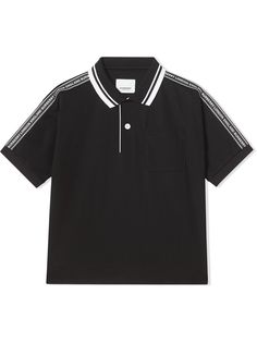 Burberry Kids рубашка-поло с логотипом