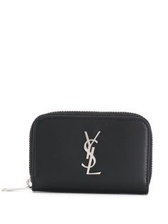 Saint Laurent кошелек на молнии с декором Monogram