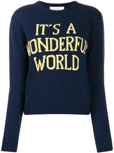 Alberta Ferretti трикотажный джемпер с круглым вырезом