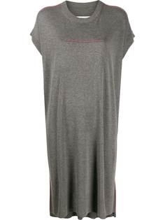 Mm6 Maison Margiela трикотажное платье-трапеция