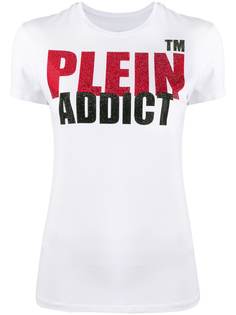Philipp Plein декорированная футболка Addict с короткими рукавами