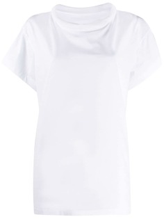 Maison Margiela футболка с воротником в рубчик