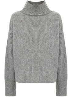 Maison Kitsuné свитер оверсайз с высоким воротником