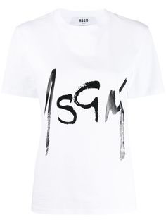 MSGM футболка с логотипом