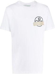 Off-White TAPE ARROWS S/S SLIM TEE WHITE BEIGE