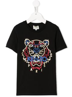 Kenzo Kids футболка с принтом Tiger