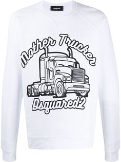 Dsquared2 Mother Trucker logo sweatshirt