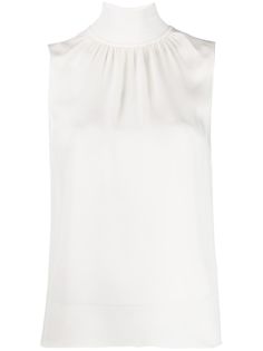 Theory ribbed mock neck knitted top