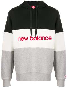 New Balance colour-block relaxed-fit hoodie