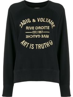 Zadig&Voltaire толстовка Art Is Truth с вышивкой