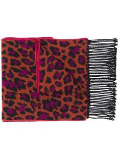 Paul Smith шарф с леопардовым принтом