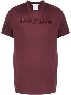 Helmut Lang футболка с вышитым логотипом