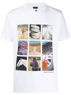 Marcelo Burlon County Of Milan футболка с принтом Photos Puzzle