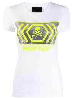 Philipp Plein футболка с короткими рукавами и декором Skull