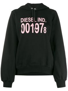 Diesel худи с длинными рукавами и логотипом