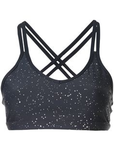 Beyond Yoga Double Back Alloy Speckled Bra