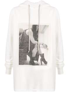 Rick Owens DRKSHDW Big Rick-print cotton hoodie