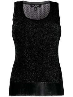Rag & Bone glitter-knit tank top