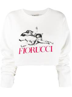 Fiorucci укороченная толстовка с логотипом