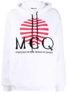 McQ Alexander McQueen logo print hoodie