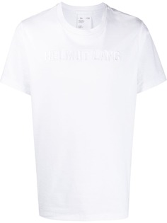 Helmut Lang футболка с вышитым логотипом