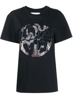 Alberta Ferretti Love Me embellished T-shirt