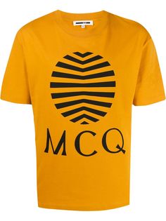 McQ Alexander McQueen monogram logo printed T-shirt