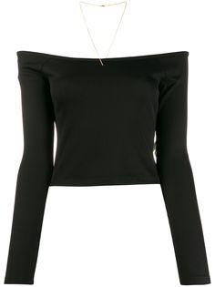 T By Alexander Wang off-the-shoulder cropped top