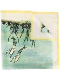 LANVIN mermaid print neck scarf