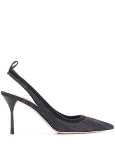 Miu Miu denim slingback heels