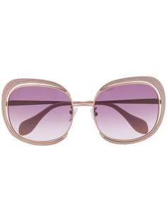 Blumarine oversized glitter sunglasses