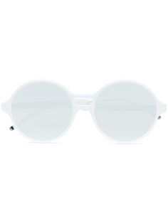 Thom Browne Eyewear зеркальные солнцезащитные очки в круглой оправе