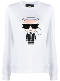 Karl Lagerfeld топ Karl с длинными рукавами