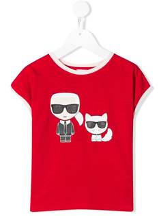 Karl Lagerfeld Kids футболка Karl & Choupette Ikonik