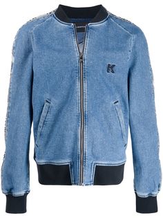 Karl Lagerfeld джинсовая куртка-бомбер