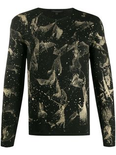 John Varvatos abstract print sweatshirt