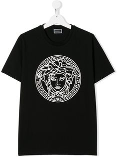 Young Versace TEEN Medusa logo printed T-shirt