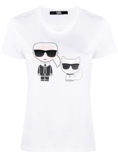 Karl Lagerfeld футболка с круглым вырезом и логотипом