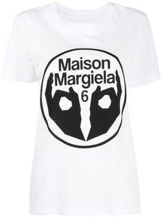 Mm6 Maison Margiela футболка с логотипом