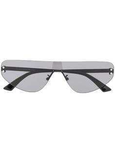 McQ Alexander McQueen солнцезащитные очки-авиаторы в безободковой оправе