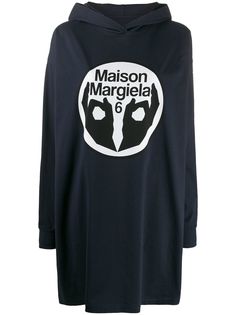 Mm6 Maison Margiela платье-толстовка с логотипом