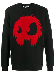 McQ Alexander McQueen monster print cotton sweatshirt