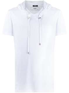 Balmain short-sleeved hooded T-shirt
