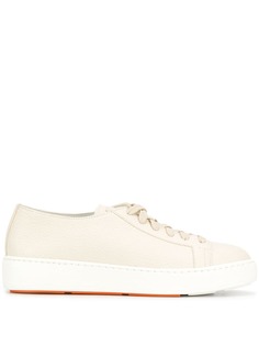 Santoni кроссовки на шнуровке
