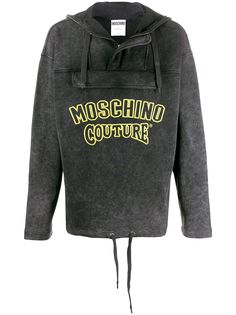 Moschino cotton logo hoodie